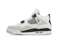 Air Jordan 4 Retro 'Military Black' – Tactical All-Black Sneaker with Olive Accents & Premium Nubuck