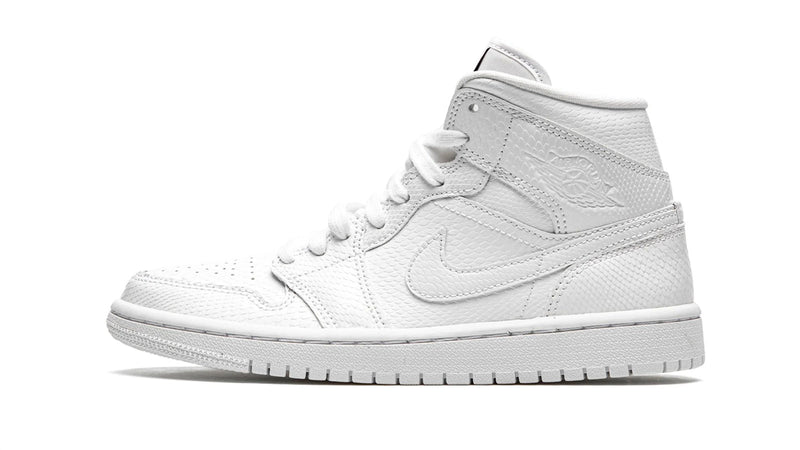 Air Jordan 1 Mid 'White Snakeskin' Women's Sneakers