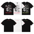 Hellstar Series Vintage Graphic Print Loose Unisex Streetwear T-Shirt