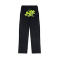 Syna World Graphic Fleece Sweatpants (Black / Neon Green)