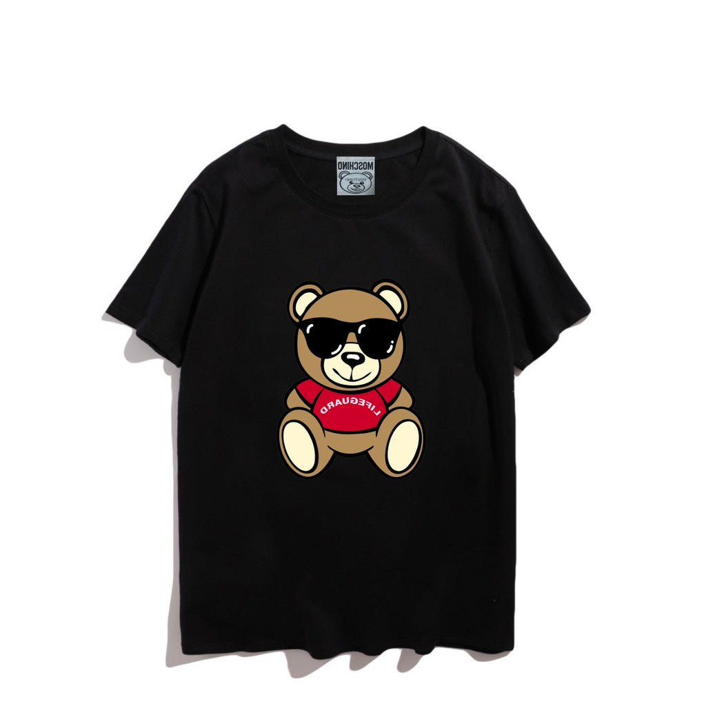 Moschino T-shirt Teddy Bear Pattern Quick-Drying Loose Short Sleeve