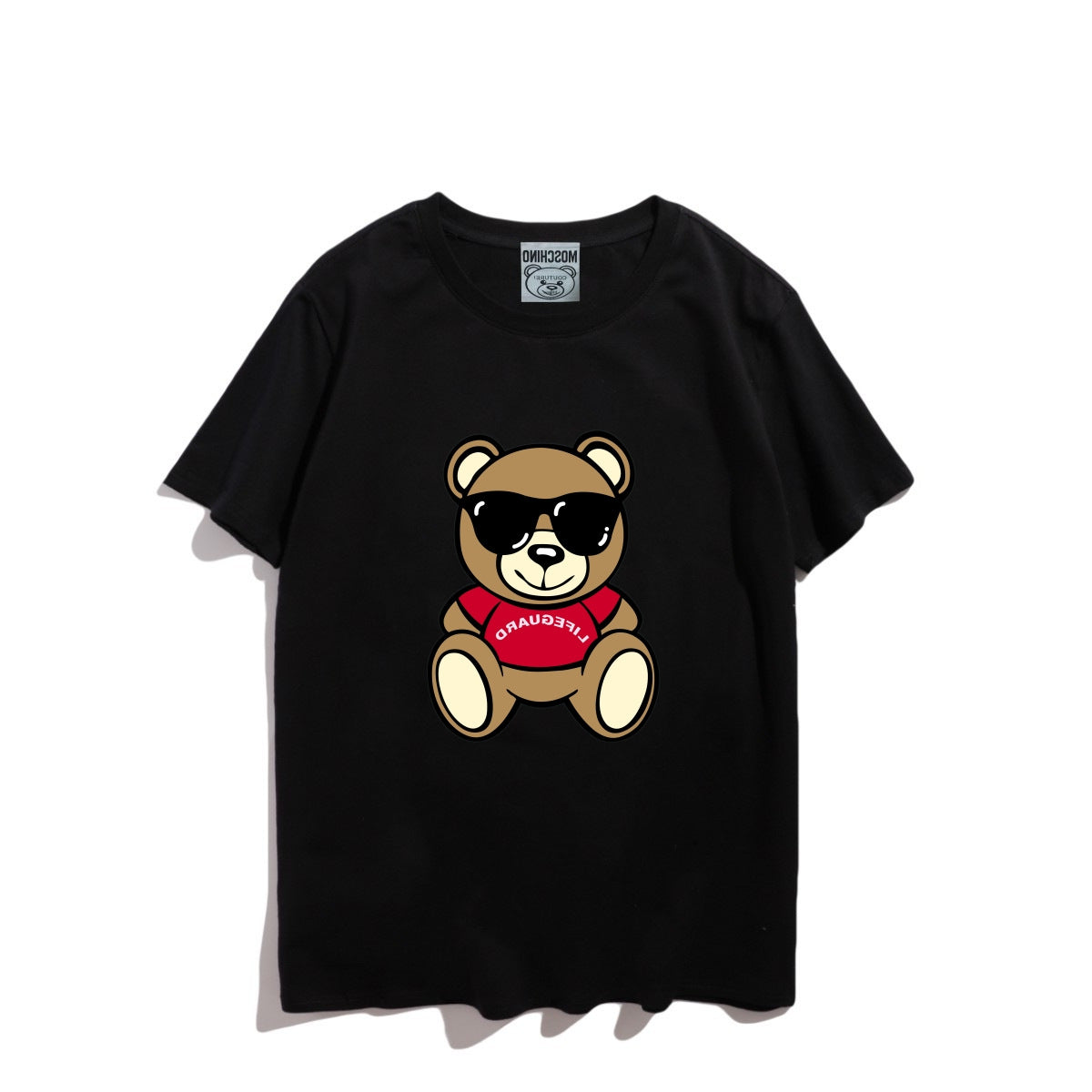 Moschino T-shirt Teddy Bear Pattern Quick-Drying Loose Short Sleeve