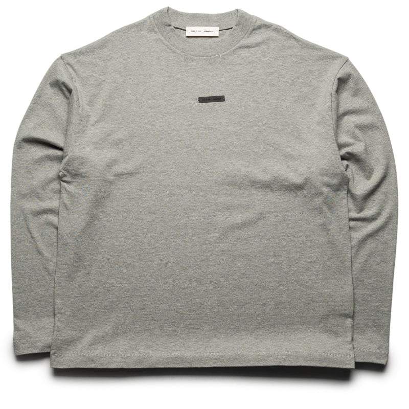 Fear Of God Essentials Classic Fit L/S Tee - Concrete Heather