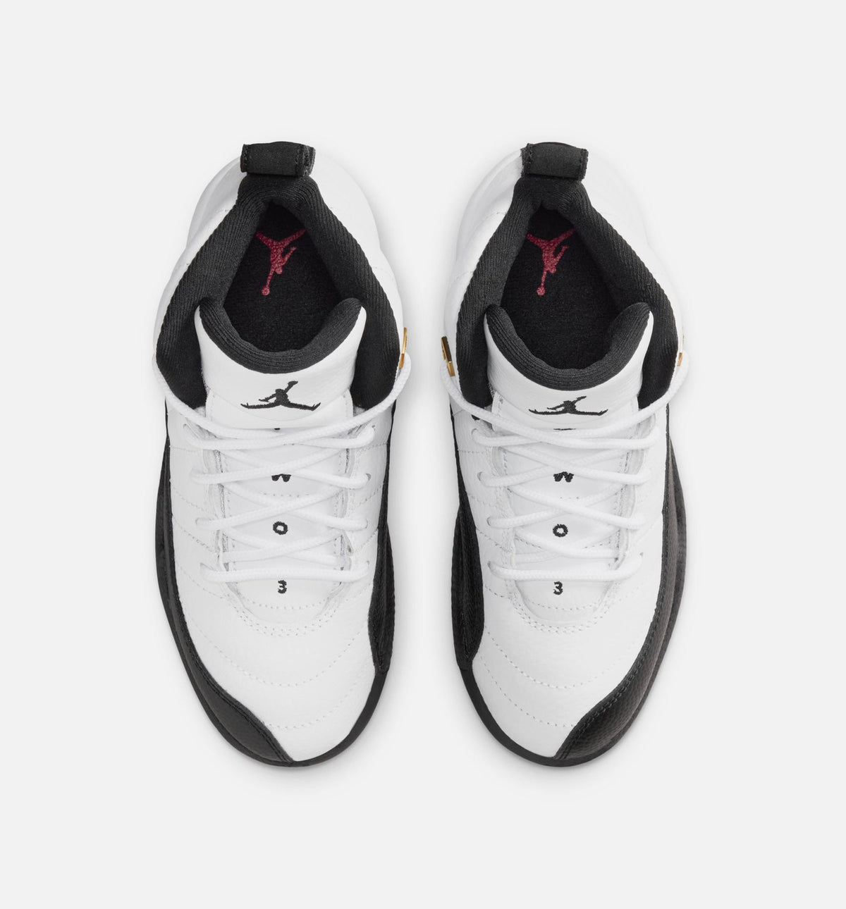 Air Jordan 12 Retro Taxi Preschool Sneakers - White/Black/Taxi Yellow