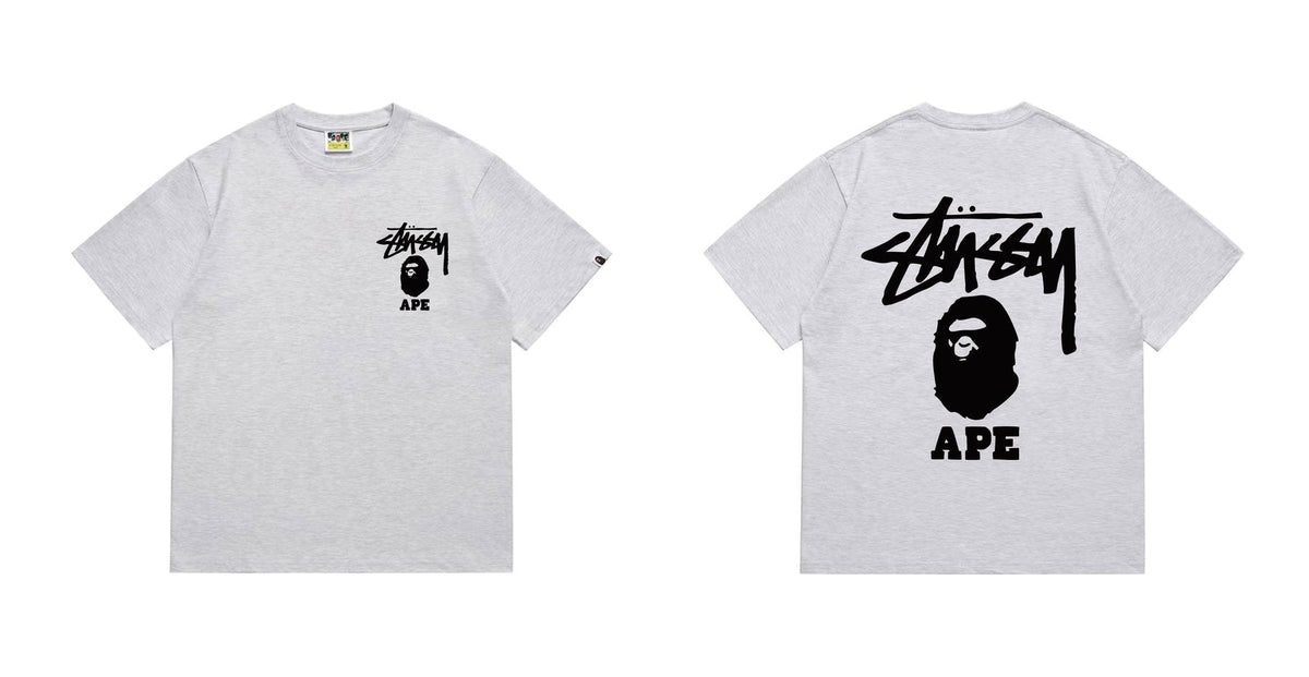 BAPE Stussy Graphic Short-Sleeve T-Shirt