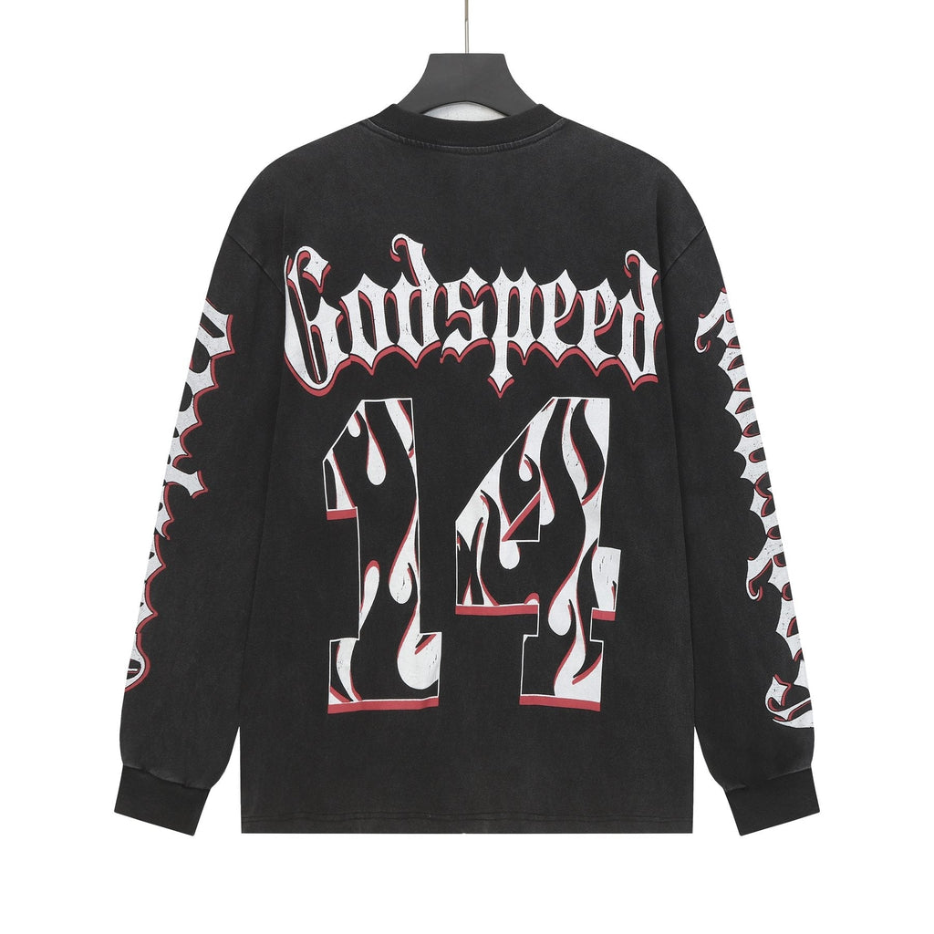 Godspeed Baseball Graphic Long-Sleeve T-Shirt