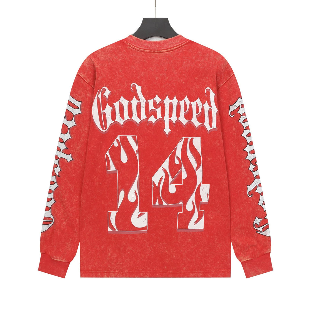 Godspeed Baseball Graphic Long-Sleeve T-Shirt