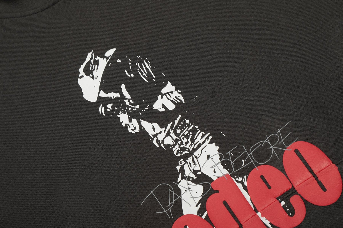 Sp5der Black Graphic Hoodie
