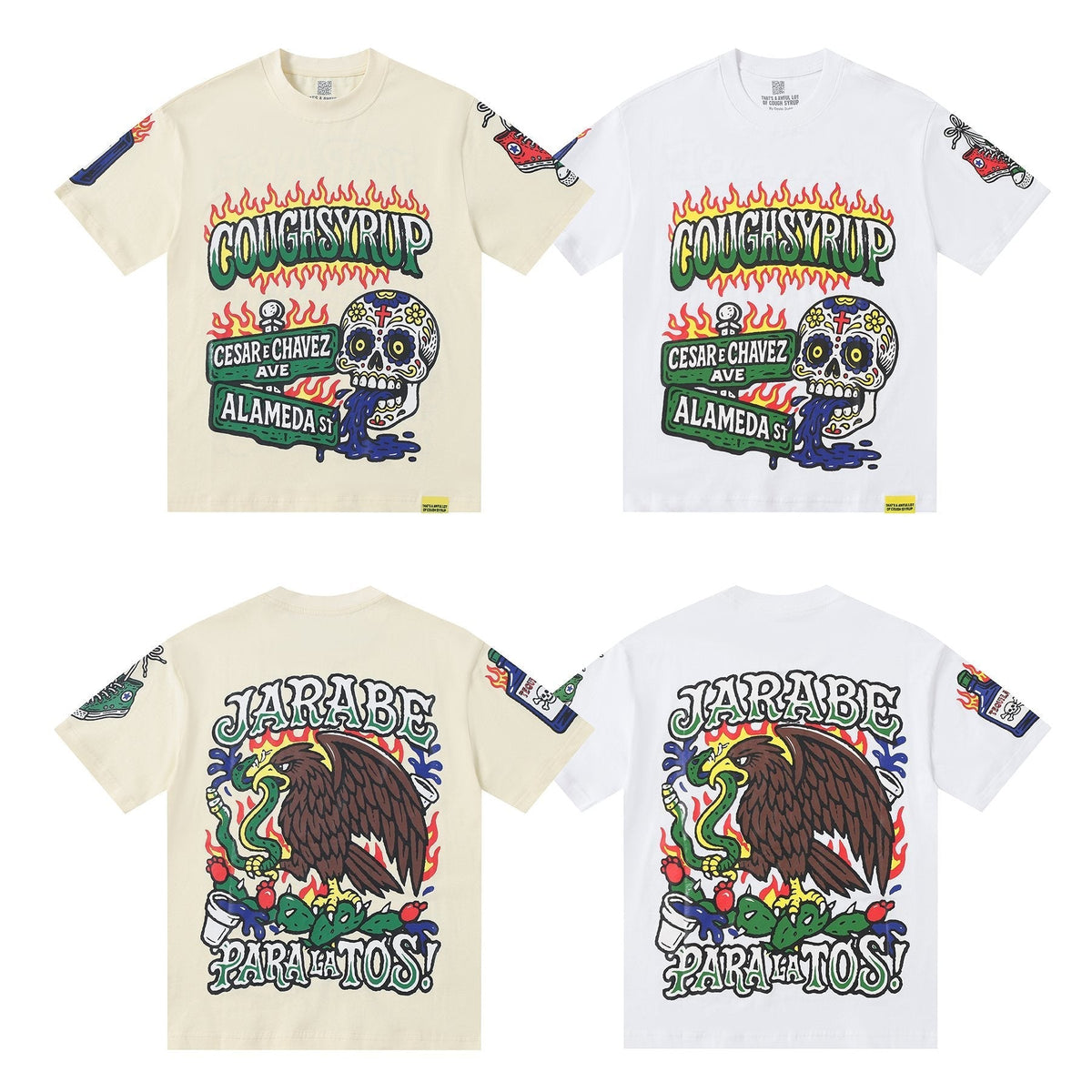 THAT'S A AWFUL LOT OF COUGH SYRUP Front & Back Graphic Short-Sleeve T-Shirt