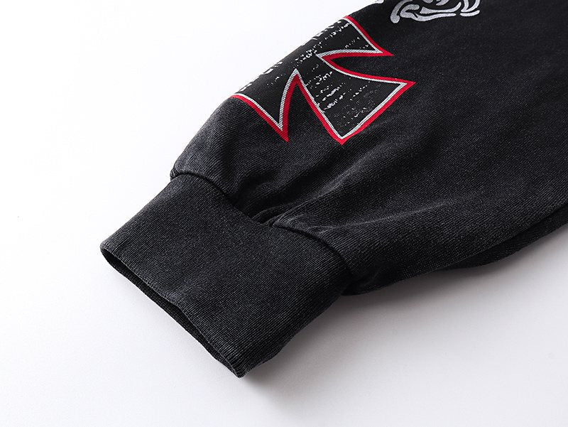 Godspeed E Pluribus Unum Washed Black Long-Sleeve T-Shirt