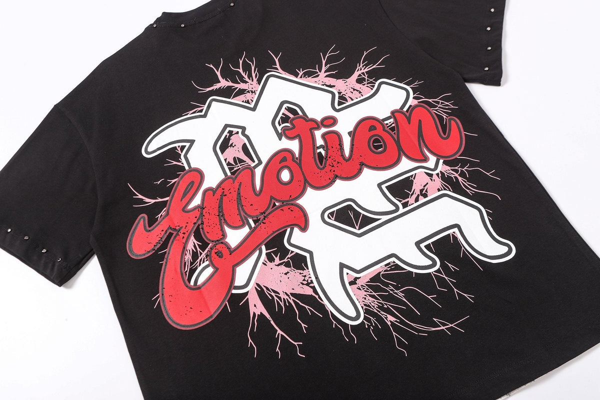 MIXED EMOTION Statue Graphic Short-Sleeve T-Shirt