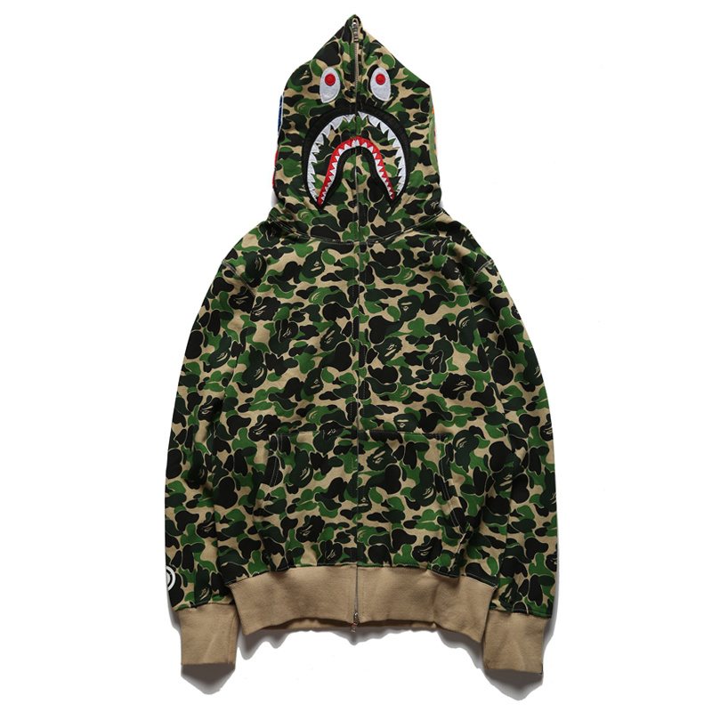BAPE WGM Shark Camo Full-Zip Hoodie