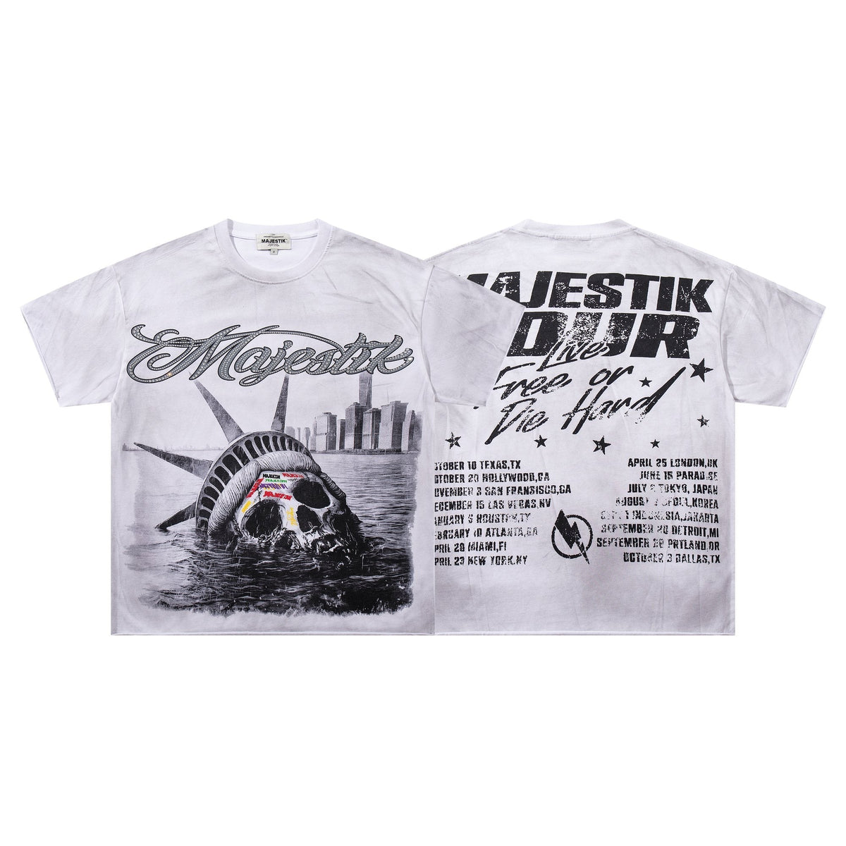 MAJESTIK Tour-Style Back Print T-Shirt