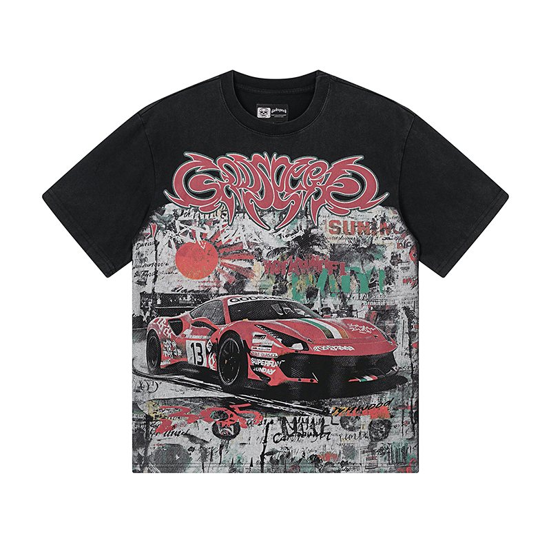 Godspeed Super Race Car Graphic T-Shirt