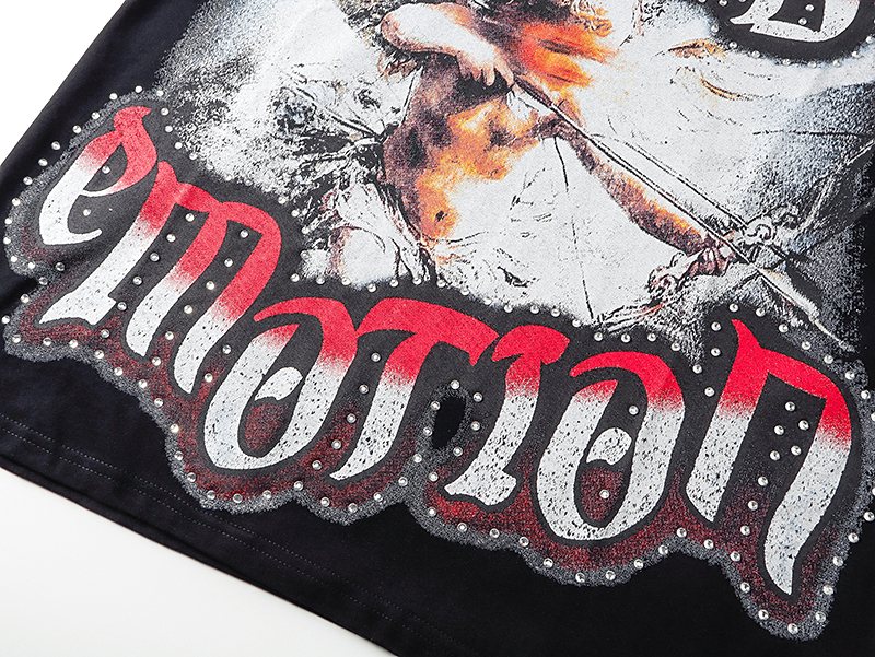 MIXED EMOTION Angel Graphic Short-Sleeve T-Shirt