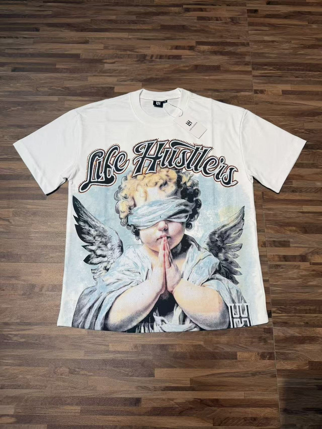 Life Hustlere Angel H-Back Graphic T-Shirt