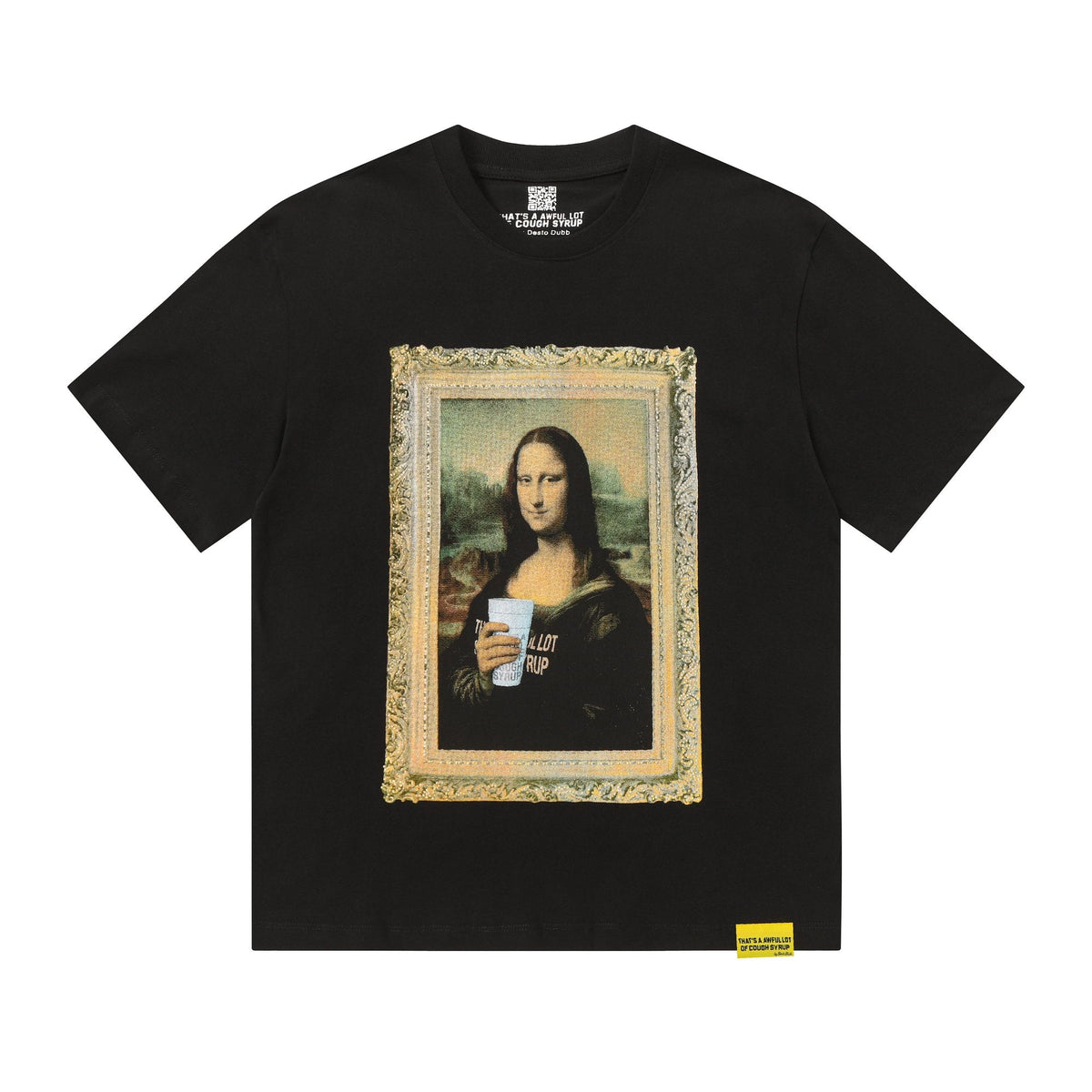 THAT'S A AWFUL LOT OF COUGH SYRUP Mona Lisa Graphic Short-Sleeve T-Shirt