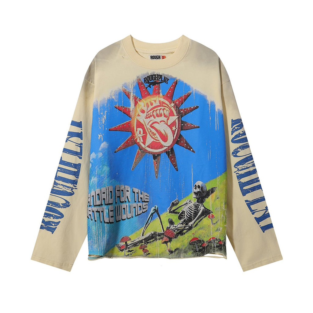 Rough Play SunShower Rhinestone Long-Sleeve T-Shirt