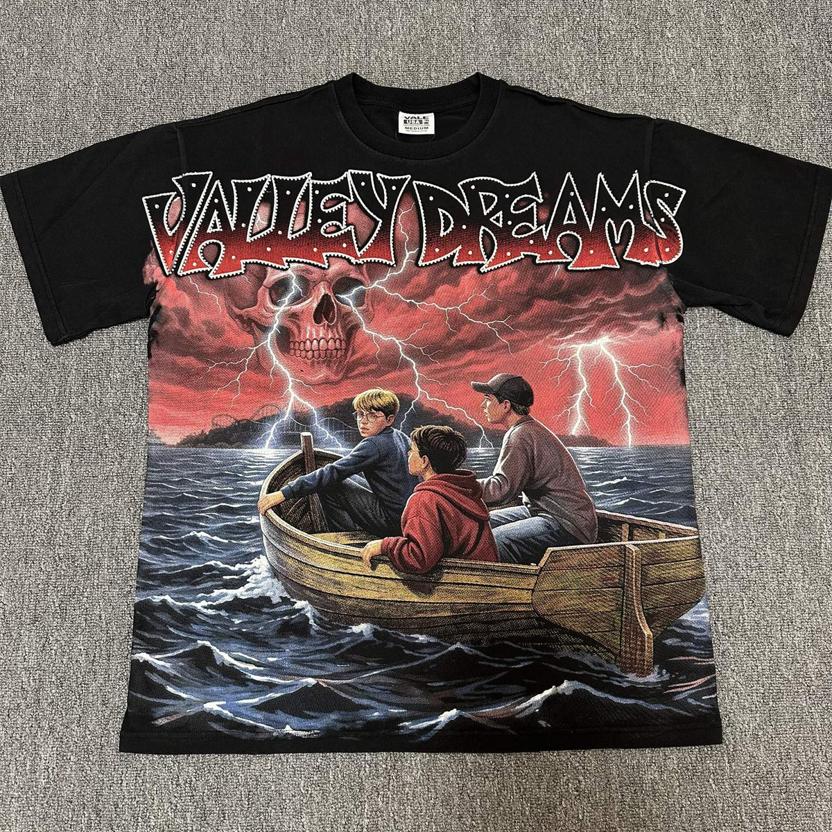 VALE USA Dreams Rhinestone Graphic T-Shirt