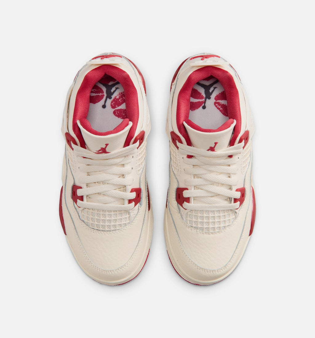 Air Jordan 4 Retro “Valentine’s Day” Preschool Shoes