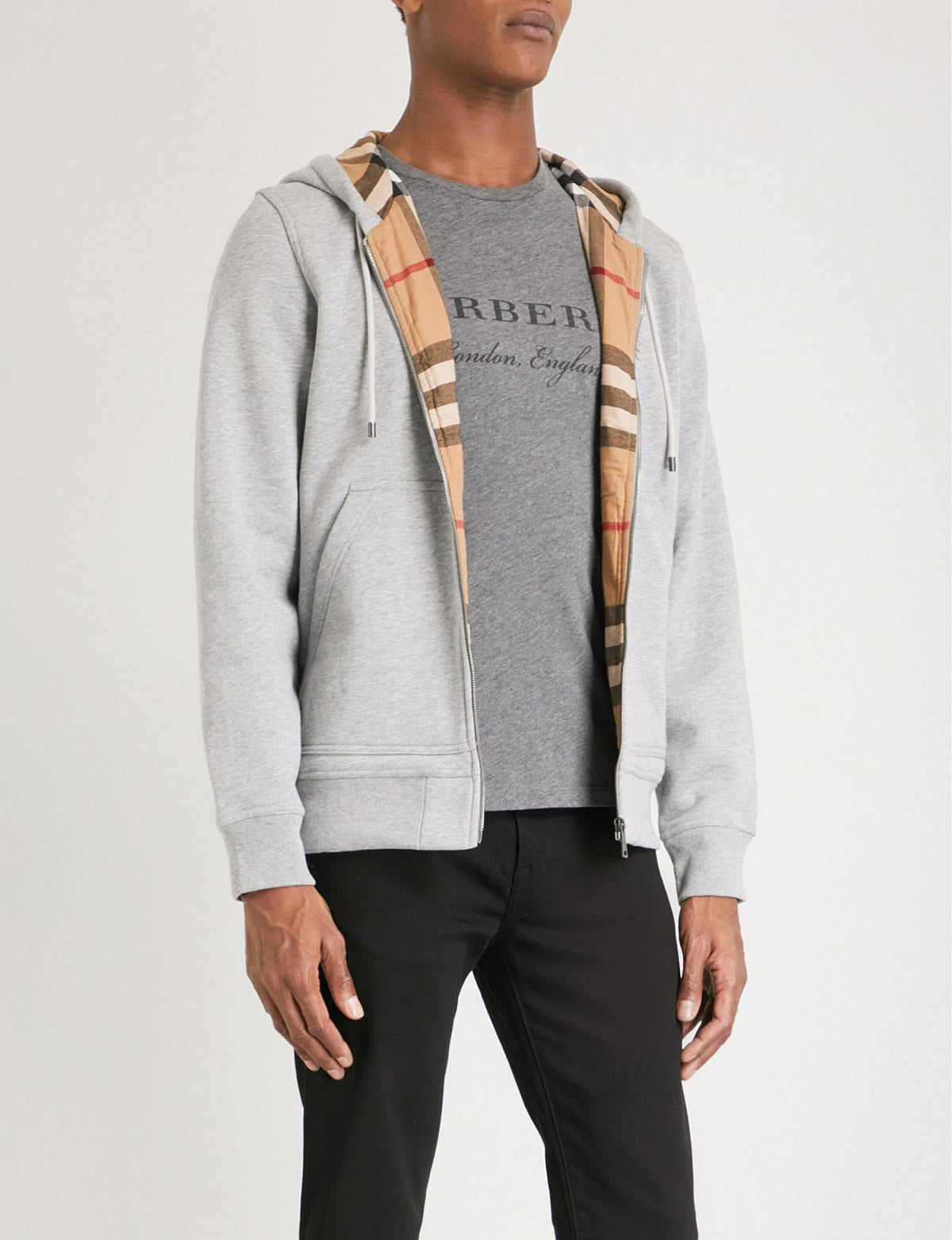 Burberry Fordson Zip Hoodie - Cream