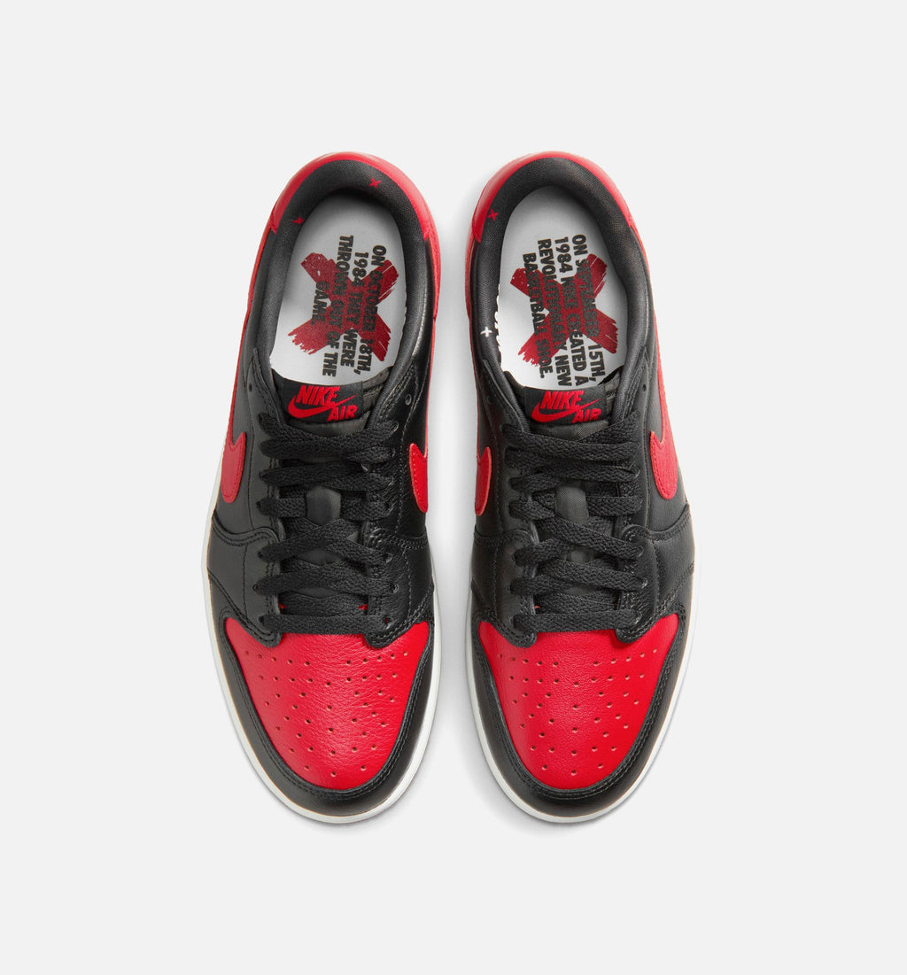 Air Jordan 1 Retro Low OG Banned Men's Sneakers - Black / Red / White