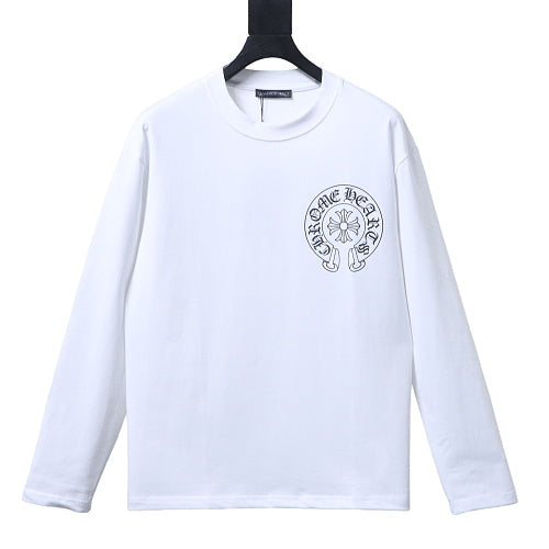 Chrome Hearts CH Eye Chart Letter Long Sleeve - Shirt White