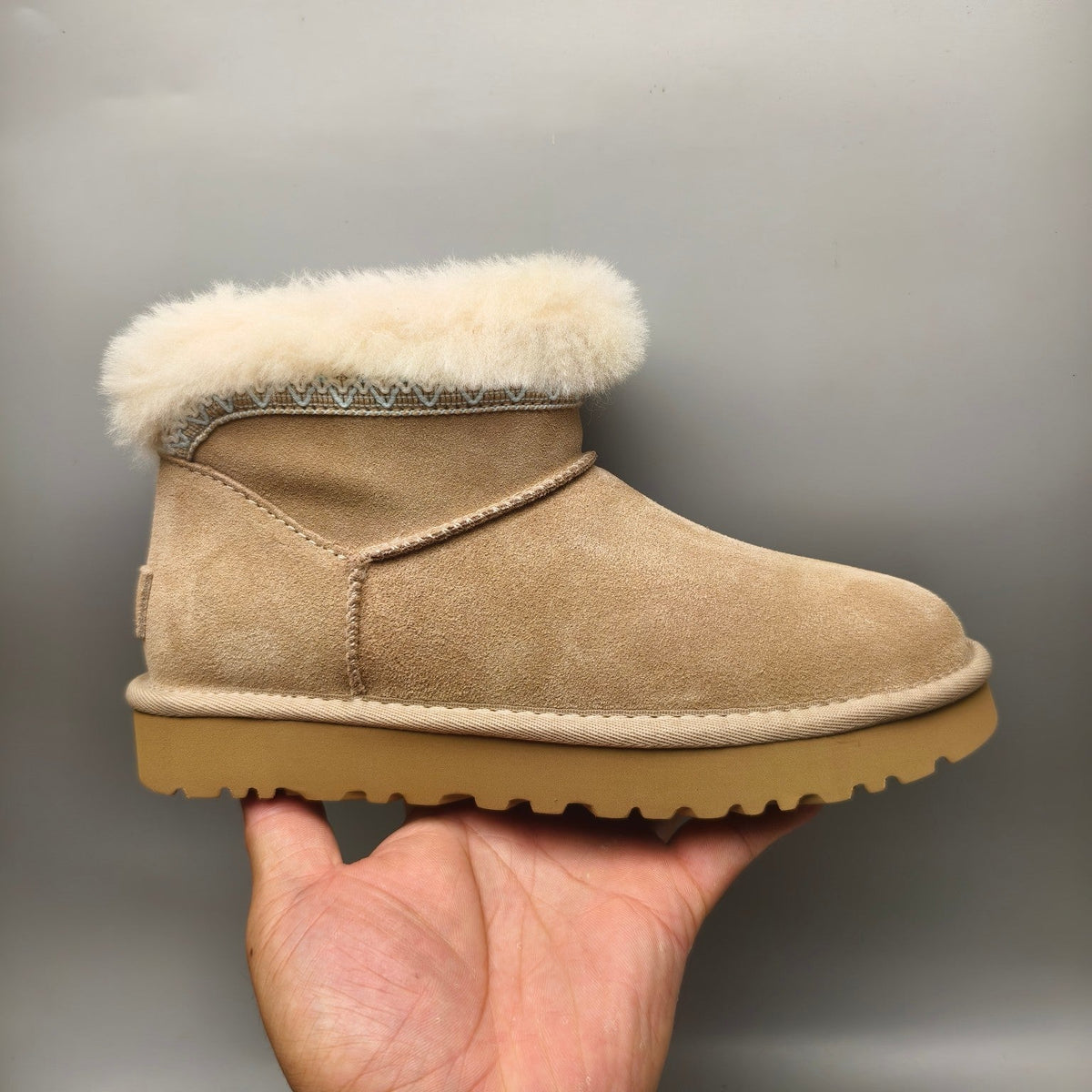 Sand Ethnic Style Low-Top Casual Sneakers — New Arrival | In Stock
