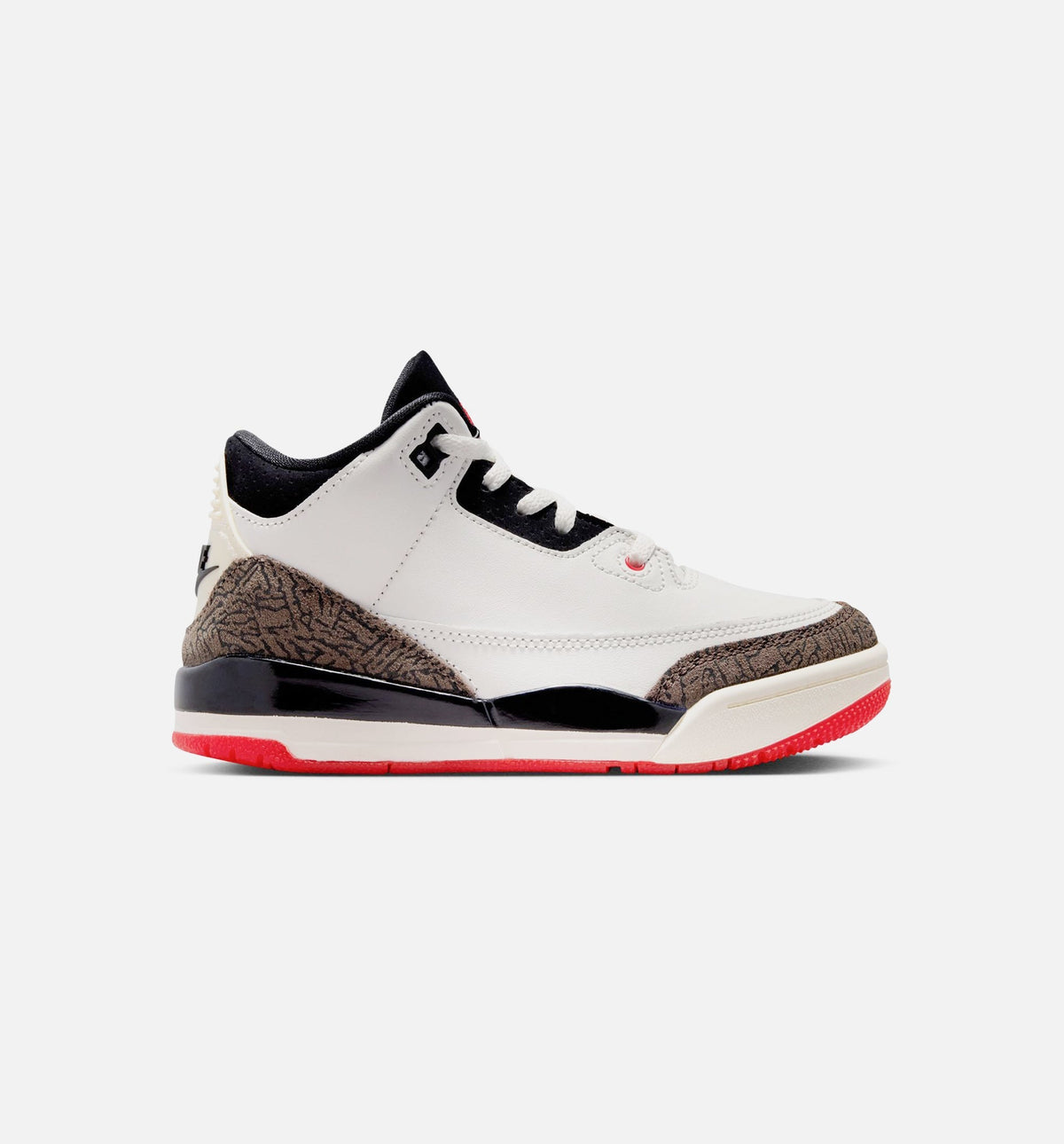 Air Jordan 3 Retro Sail & University Red Preschool Lifestyle Shoes - Sail/Black/University Red/Pale Ivory