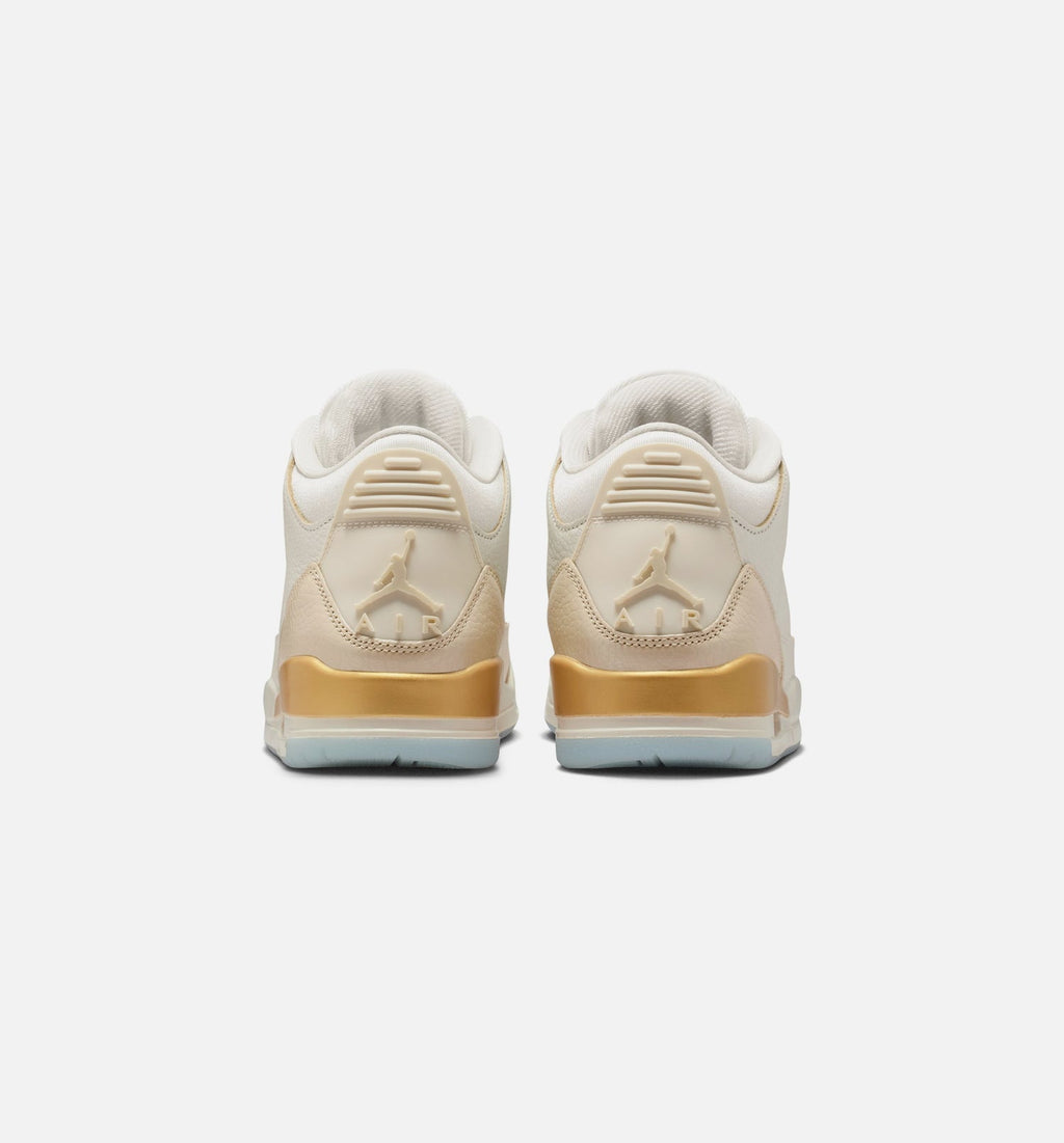 Air Jordan 3 Retro Sail and Pale Ivory Women's Shoes - Sail/Gold/Ivory