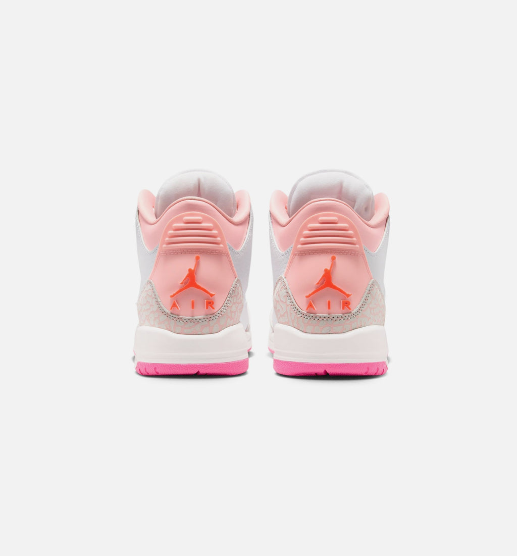 Air Jordan 3 Retro Spring Flowers Kids' Shoes - Pink/Orange