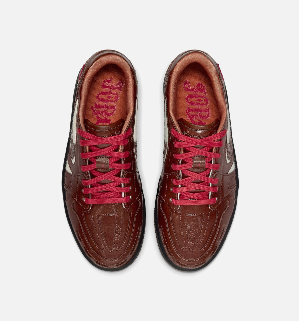 Air Jordan 1 Low Lunar New Year Women's Sneakers - Camellia Brown