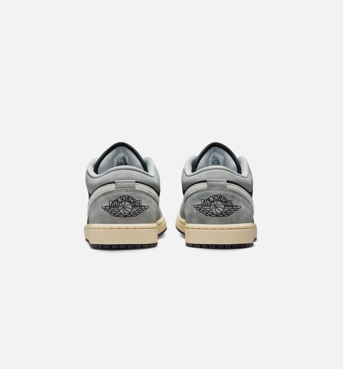 Air Jordan 1 Low SE Men's Sneakers - Light Smoke Grey / White / Black