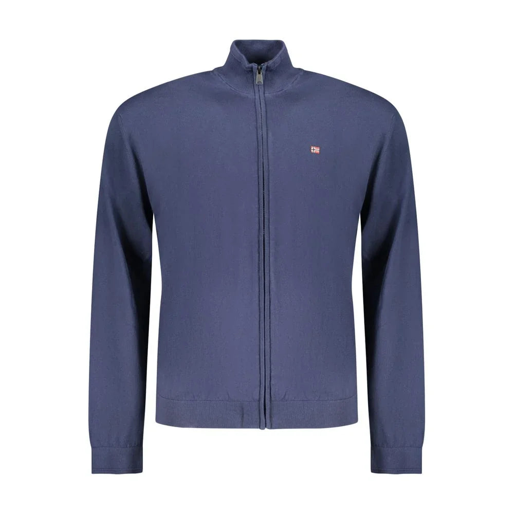 Napapijri Cotton Cardigan in Blue