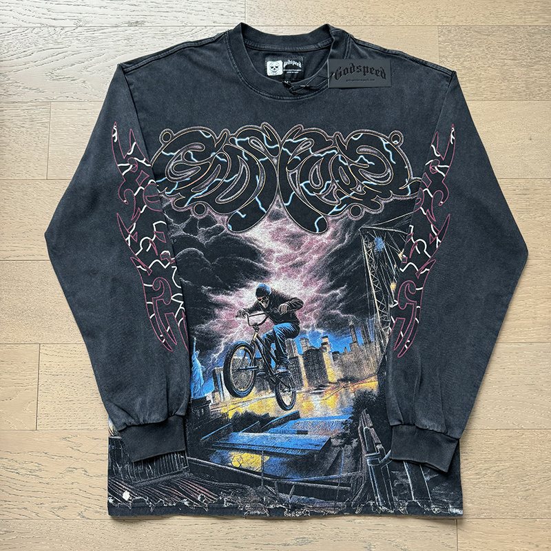 Godspeed Bicycle City Storm Long-Sleeve T-Shirt
