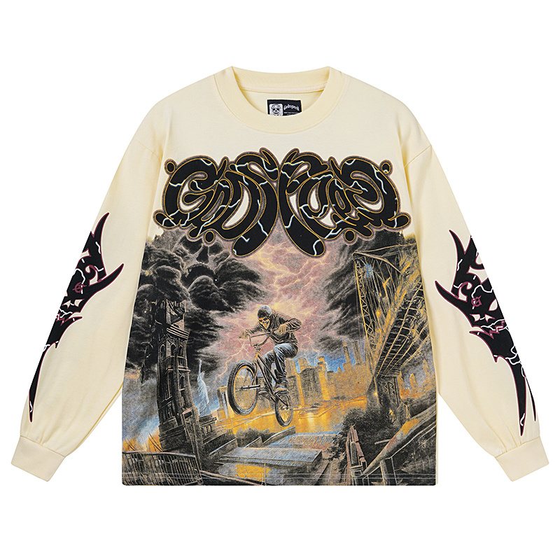 Godspeed Bicycle City Storm Long-Sleeve T-Shirt