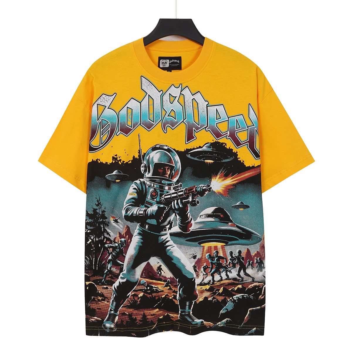 Godspeed Astronaut Sun-Eye Graphic T-Shirt