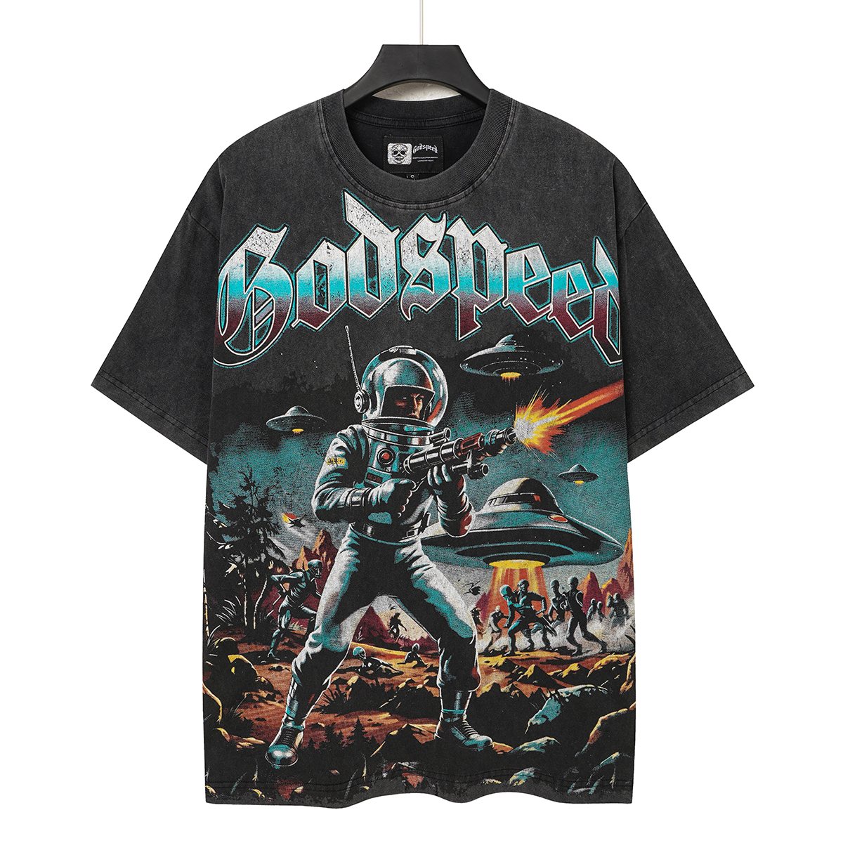 Godspeed Astronaut Sun-Eye Graphic T-Shirt