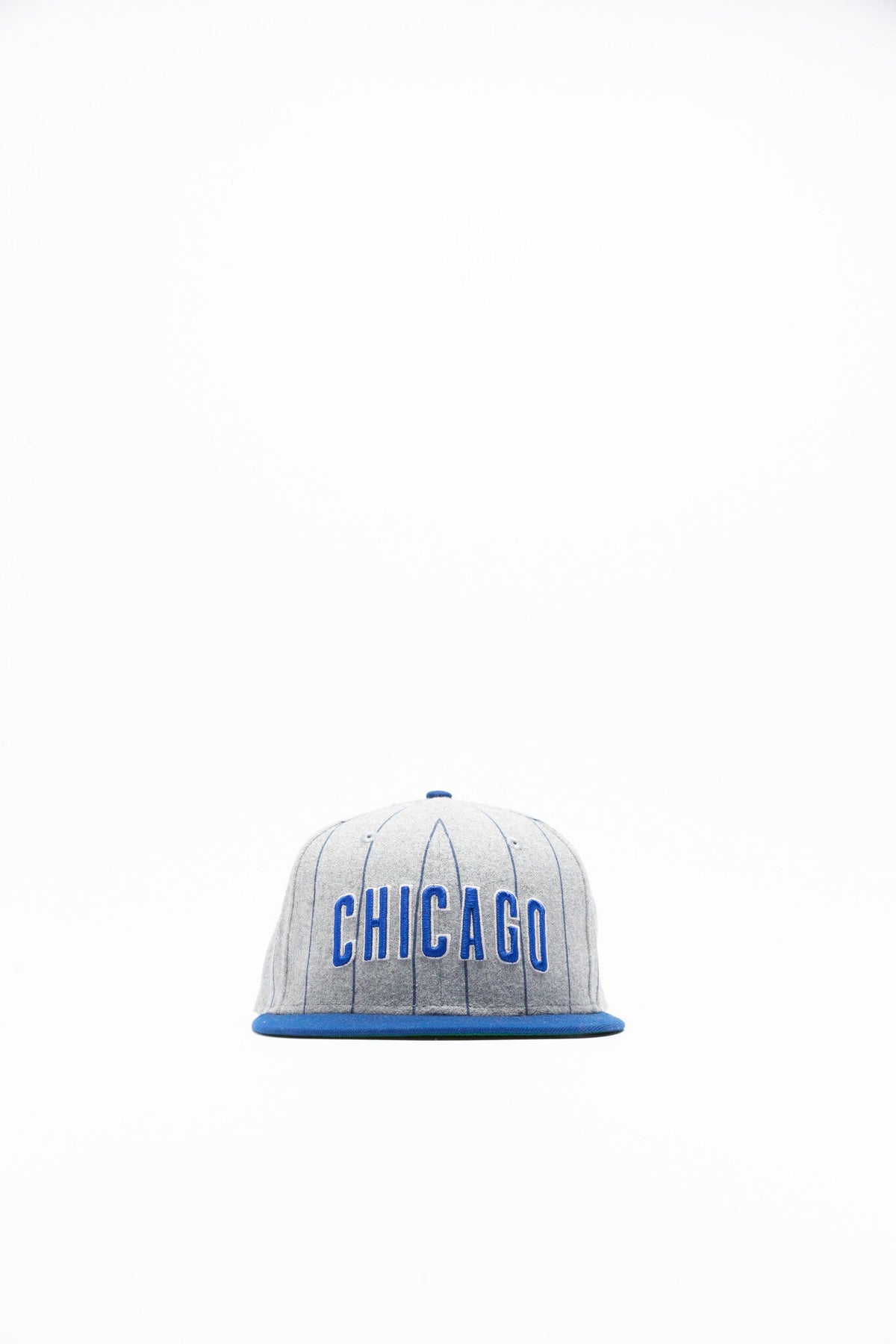 New Era Chicago Cubs Heather Pinstripe Fitted