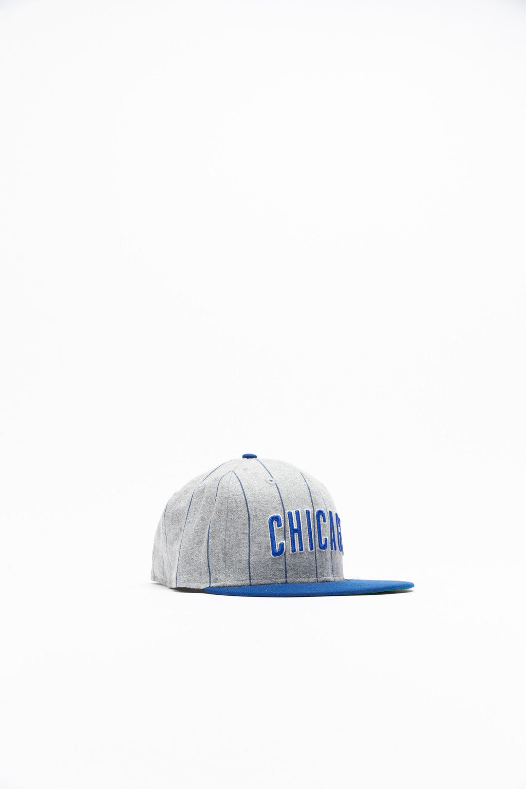 New Era Chicago Cubs Heather Pinstripe Fitted