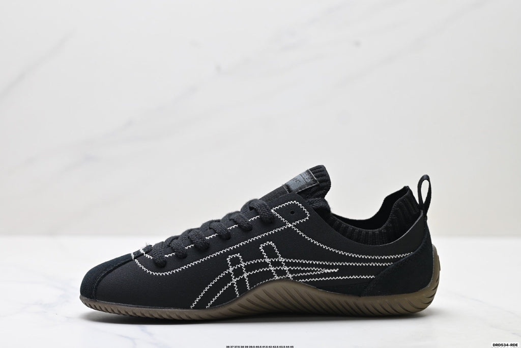Onitsuka Tiger Low Profile Runner Black Line Art Unisex Shoes Style 33