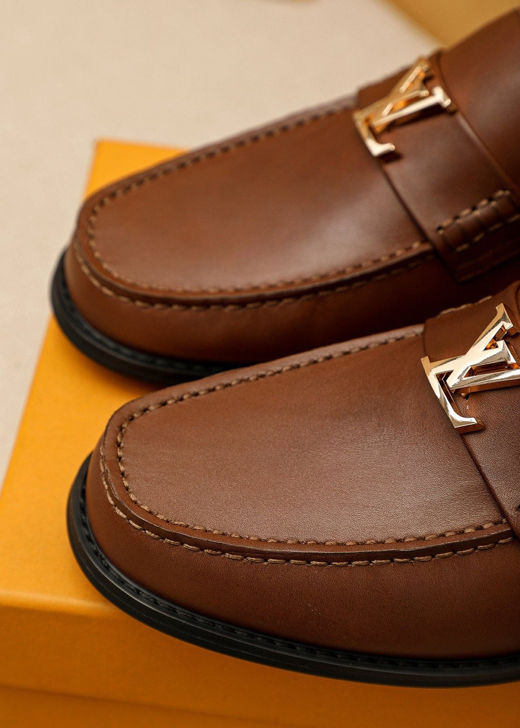 Louis Vuitton Brown Buckle Loafers - Dark Outsole