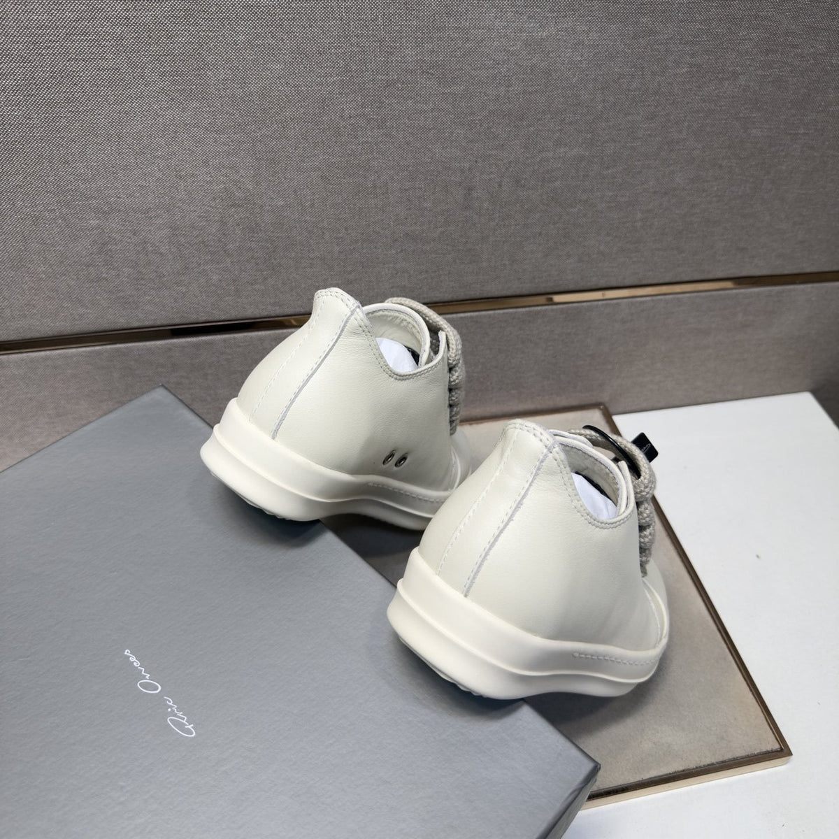 Rick Owens Off-White Low-Top Sneakers