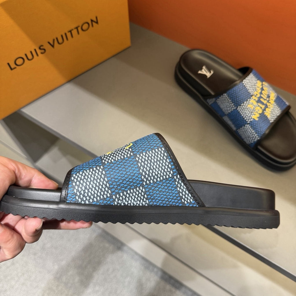 Louis Vuitton Patterned Strap Slides