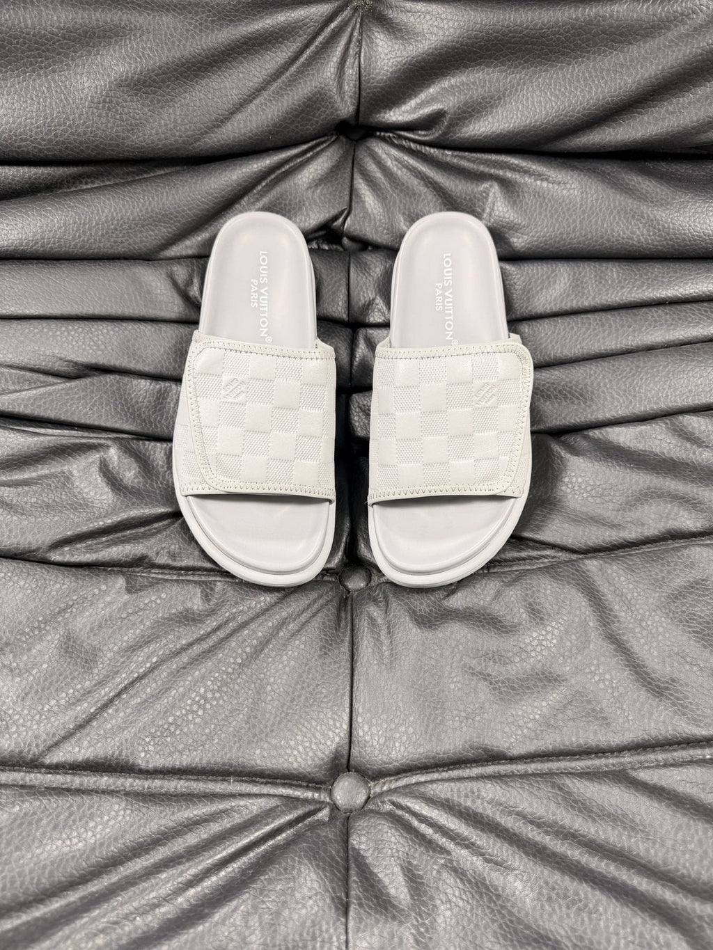 Louis Vuitton Woven Strap Slide Sandals - Slip-On Design
