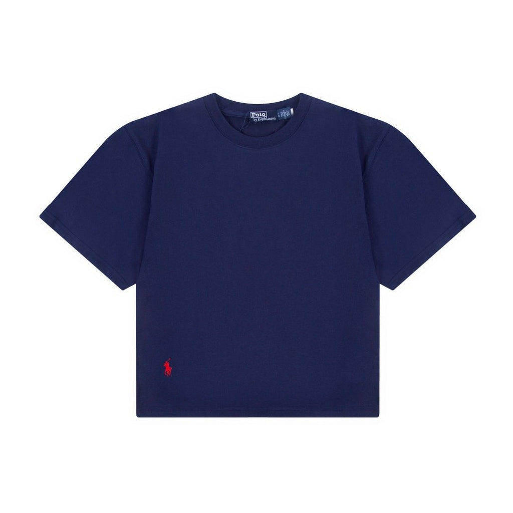 Ralph Lauren Women's Oversized Drop-Shoulder Pony Embroidered T-Shirt