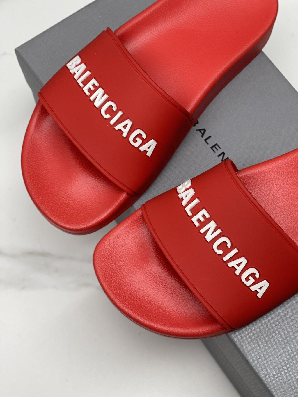 Balenciaga Logo Slide Sandals