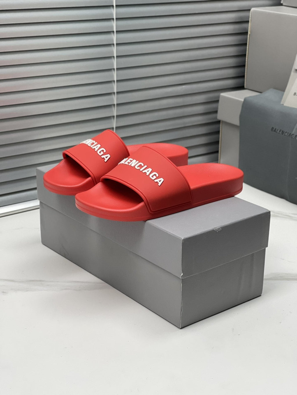 Balenciaga Logo Slide Sandals