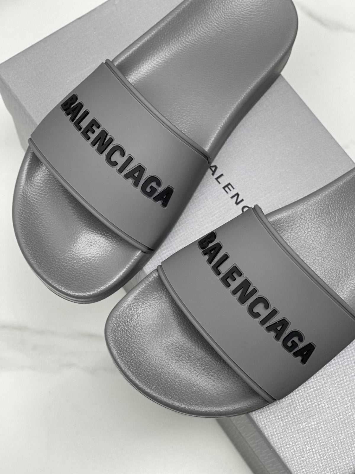 Balenciaga Logo Slide Sandals