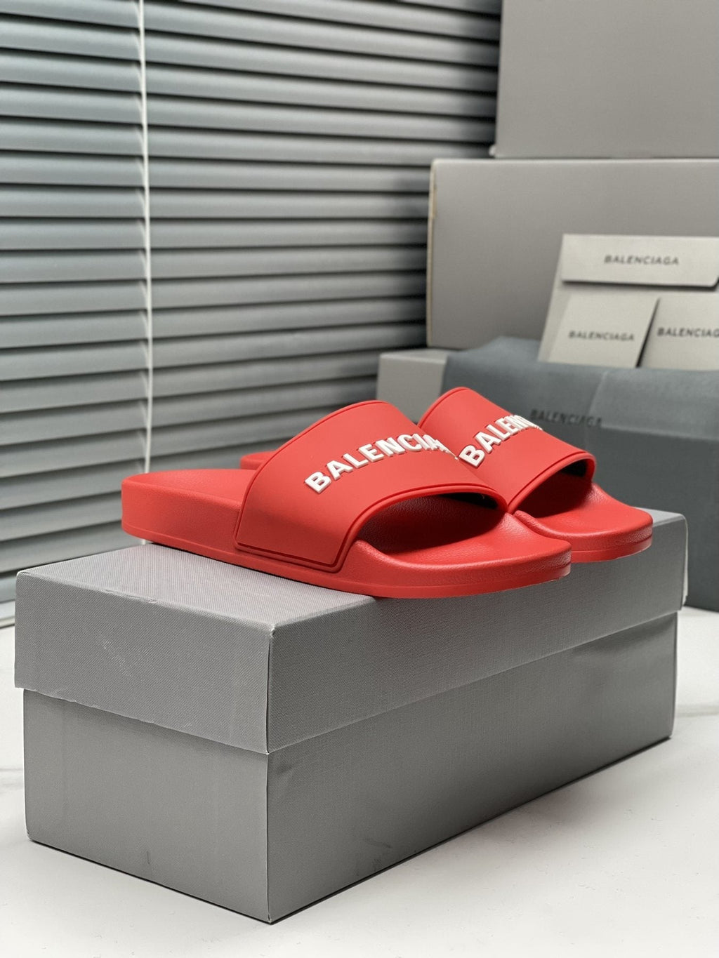 Balenciaga Logo Slide Sandals